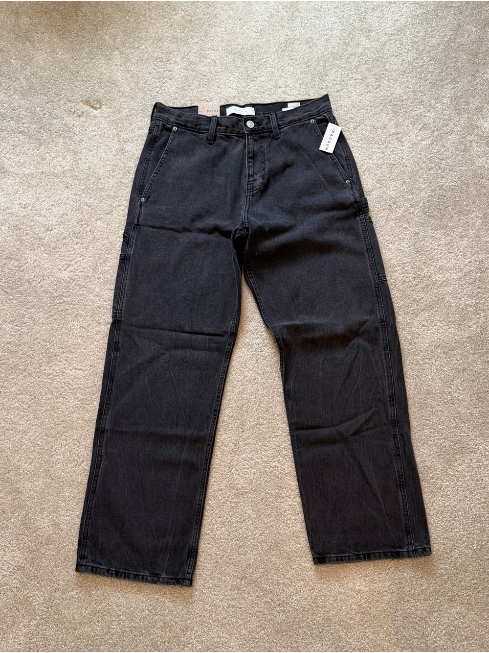 PacSun Men's Baggy Loose Gray Jeans (31x32)